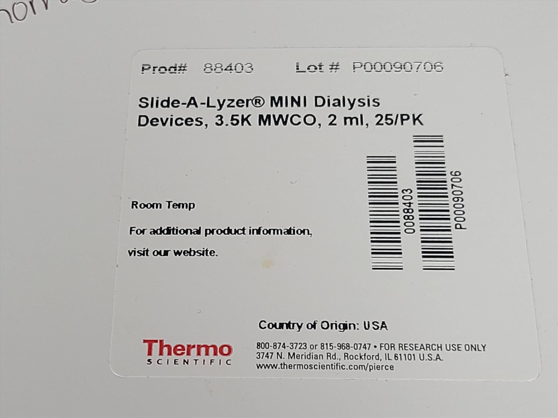 Thermo Scientific Slide-A-Lyzer Dialysis Cassettes, Mini Dialysis Devices 2 ml, Syringes 5 ml, 18 - Image 5 of 11