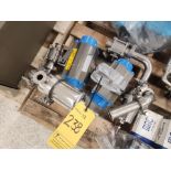 (2) Steriflow actuated ball valves