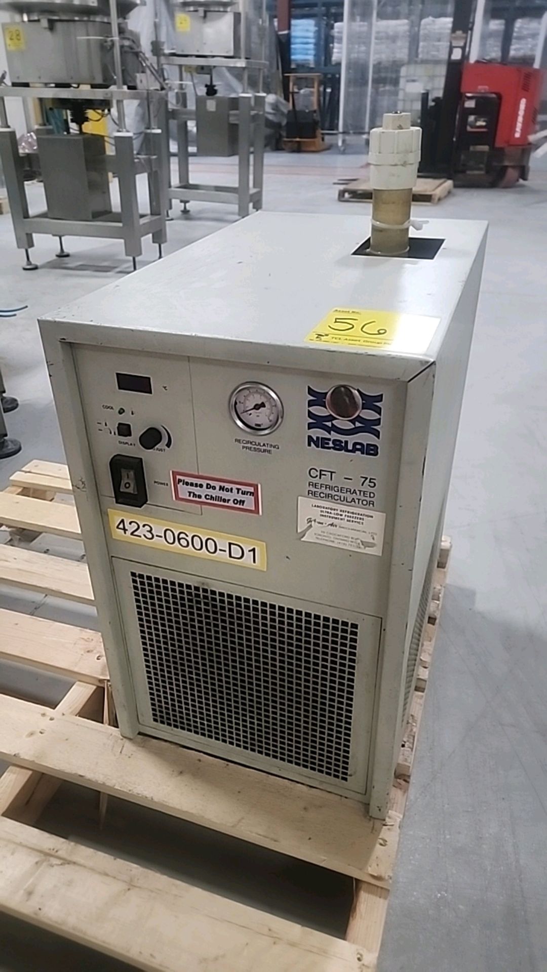 NesLab refrigerated recirculating chiller, mod. CFT-75, ser. no. 197239096