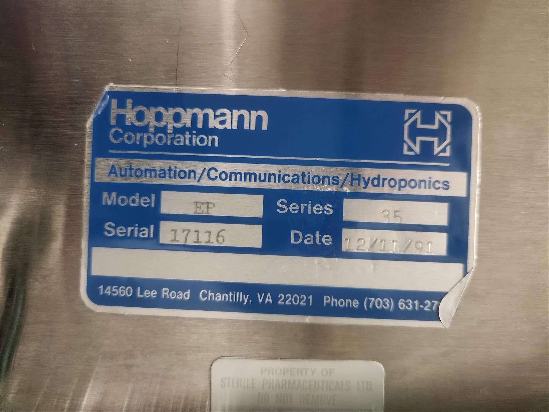 Hoppmann mod. EP bottle hopper elevator, stainless steel, 18 in. fluted belt, approx. 5 ft. x 6 - Image 4 of 4