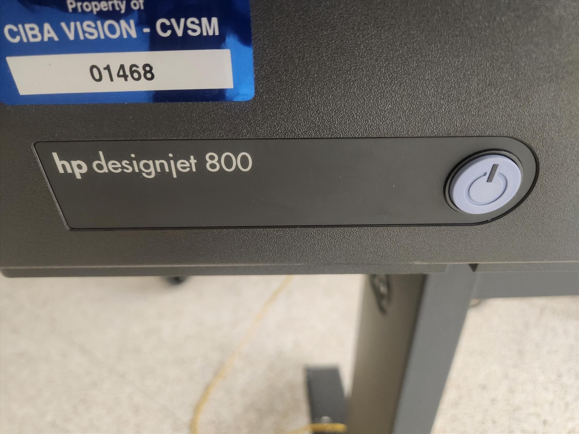 HP DesignJet 800 plotter, mod. C7780B, ser. no. SG671D206C - Image 2 of 3