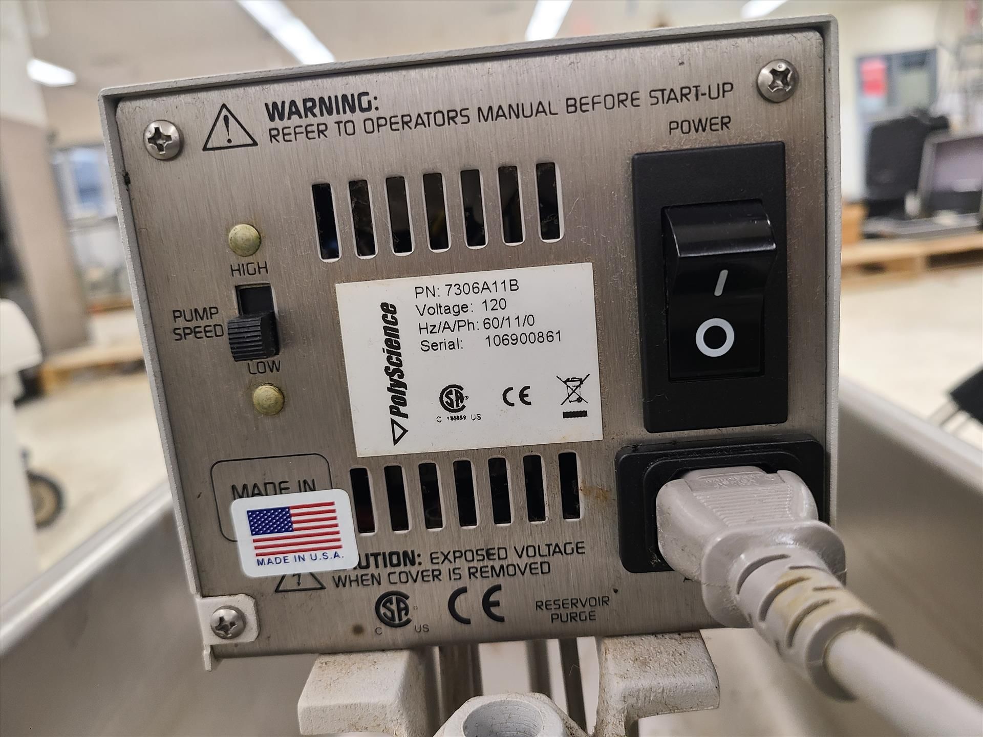 PolyScience Water Bath, ser. no. B06A00112, w/ PolyScience temperature controller, mod. 7306A11B, - Image 3 of 3