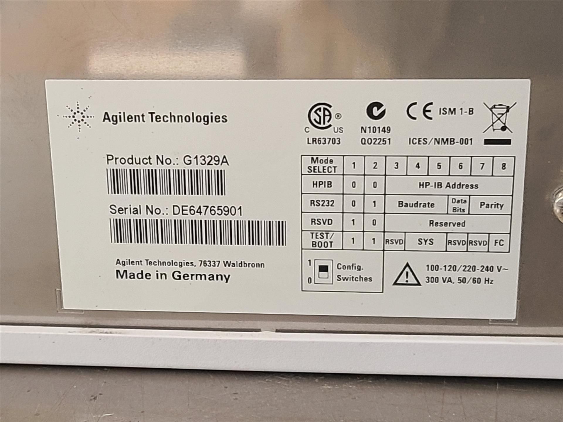 Agilent Technologies HPLC System parts incld. DAD Detector, prod no. G135C, ser. no. DE73457397, - Image 9 of 9