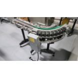 Transnorm belt conveyor, 6 in. x 4.5 ft.. 90 deg., 0.5 hp