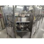 Hoppmann mod. FRS-60 centrifugal bottle descrambler/stand-up, stainless steel, 6 ft. dia., ser.