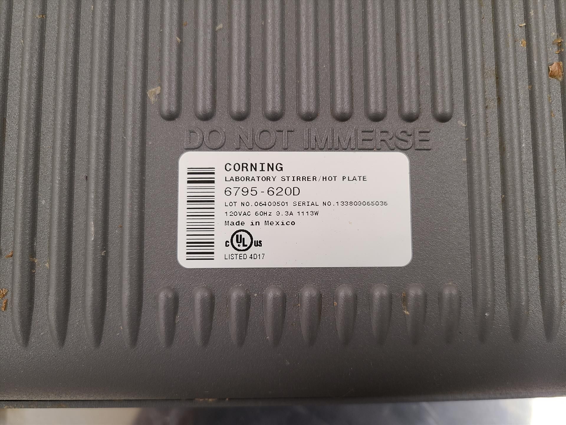 Corning Hot Plate/Stirrer mod. PC-620D, ser. no. 133809065036 - Image 2 of 3