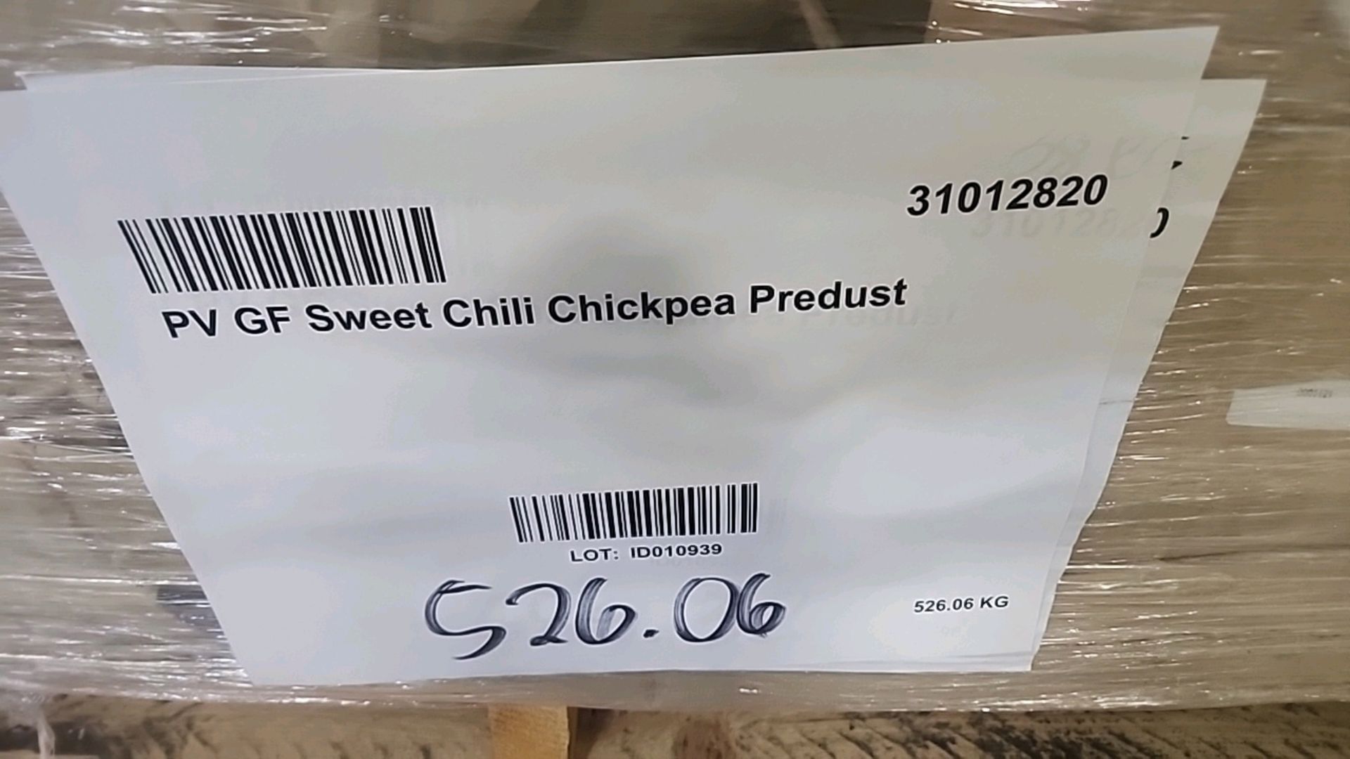(30 bags/40 lbs ea. = 1200 lbs) Hydroblend PV GF sweet chili chickpea predust 7010809 [Loc. - Image 3 of 3
