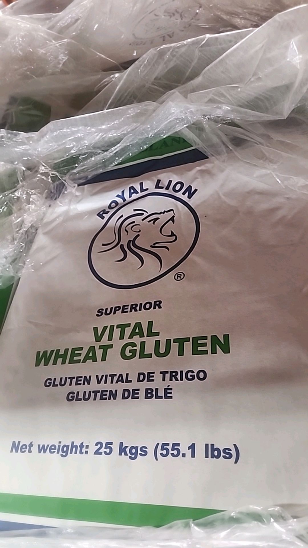 (2 pallets, 90 bags/50 lb ea. = 1800 lbs) vital wheat gluten 75 percent [Loc.Warehouse] - Image 2 of 2