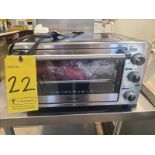 Toshiba Toaster Oven, mod. WTR-M25ASS, ser. no. 347E299360318301500125, 120 volts, 60 Hz [Loc.Test
