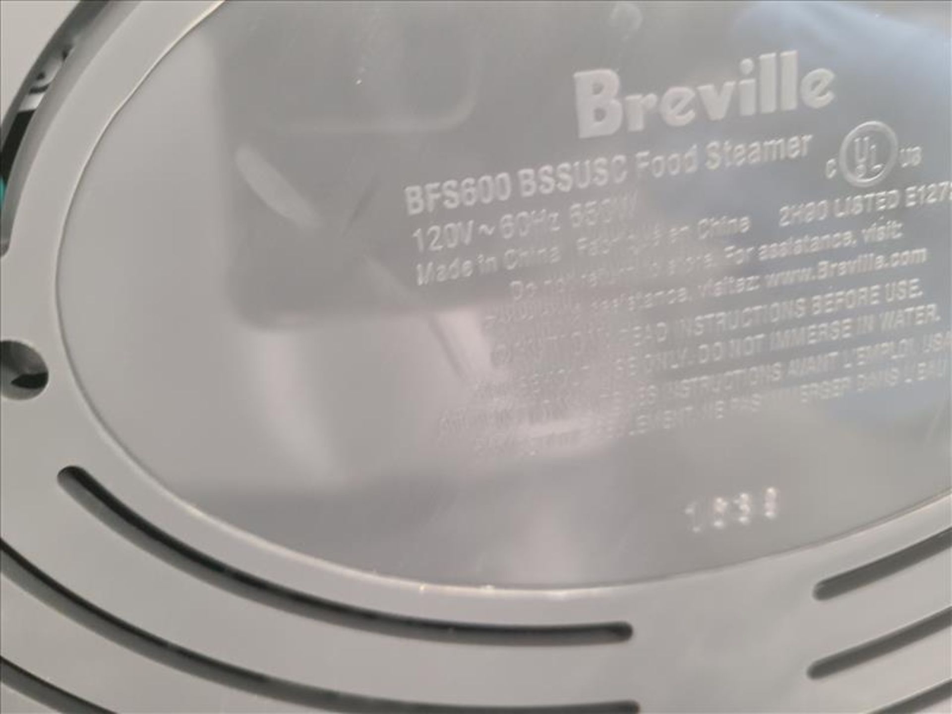 Breville Digital Food Steamer, mod. BFS600 [Loc.Test Kitchen] - Image 4 of 4