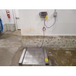 Rice Lake Weighing Systems Floor Scale, w/ digital weight indicator, mod. 480-2A, ser. no.