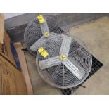 (2) Airmaster Fans, mod. CA30WC, approx. 30 in. diameter [Loc.Cooler]