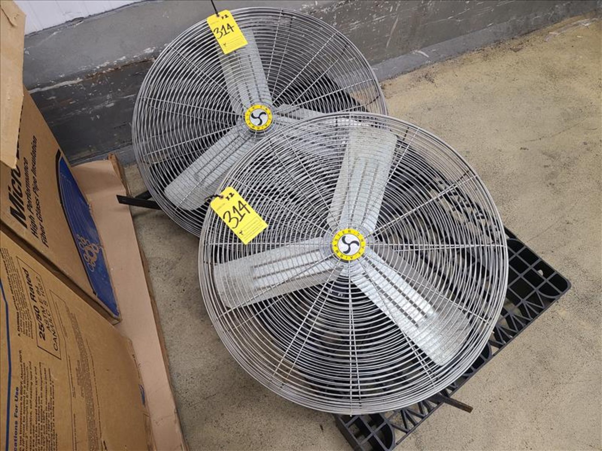 (2) Airmaster Fans, mod. CA30WC, approx. 30 in. diameter [Loc.Cooler]