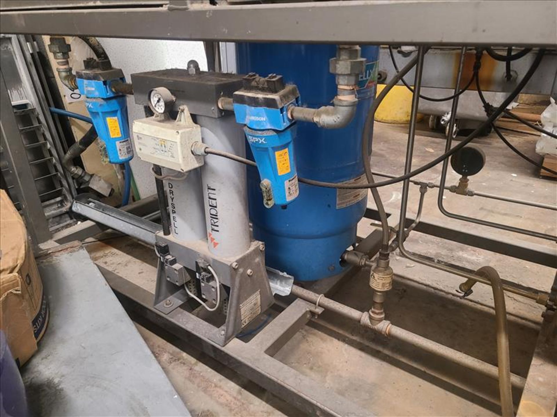 Wenger Steam Rack, w/ Trident Heatless Desiccant Dryer [Boiler Room]