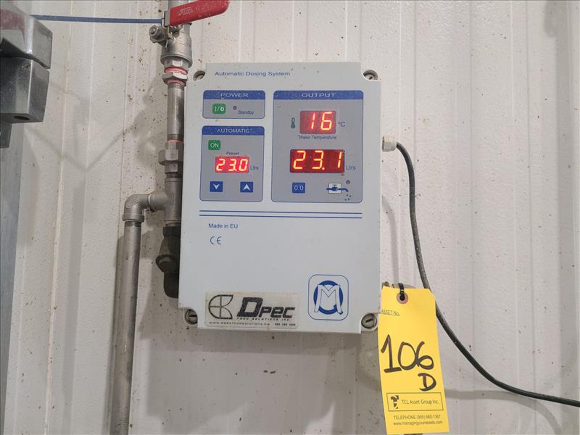 Dpec Food Solutions Automatic Dosing System [Loc.Extrusion Room]
