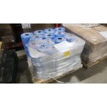 (1 pallet, 15 rolls/500 ea. = 7,500) NEW blue bags BLUE TINT FDA PTO, 23 in. x 14 in. x 28 in. [