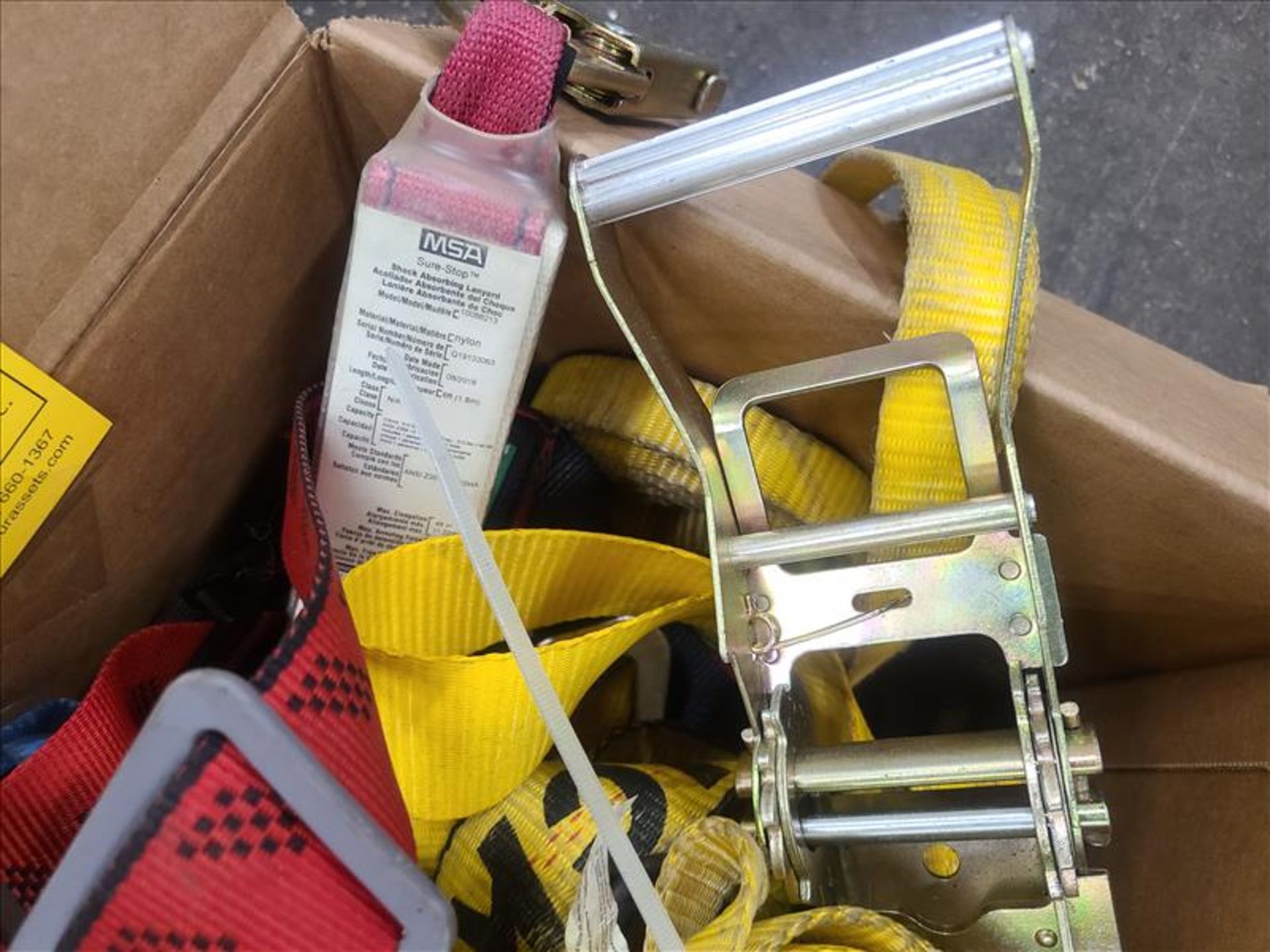 misc. straps, safety harnesses and shock absorbing lanyard [Loc.Maintenance Dept.] - Image 2 of 2