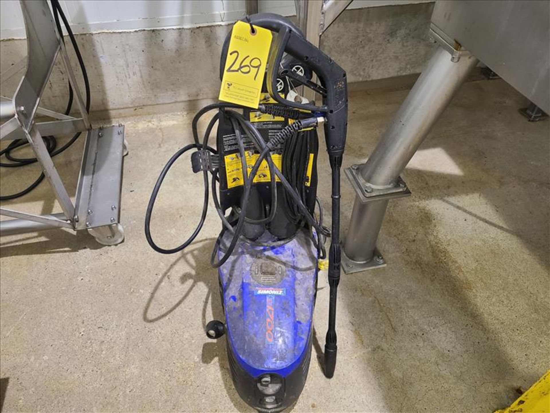 Simoniz Electric Pressure Washer, mod. S1700 [Loc.Mixing Room 1]