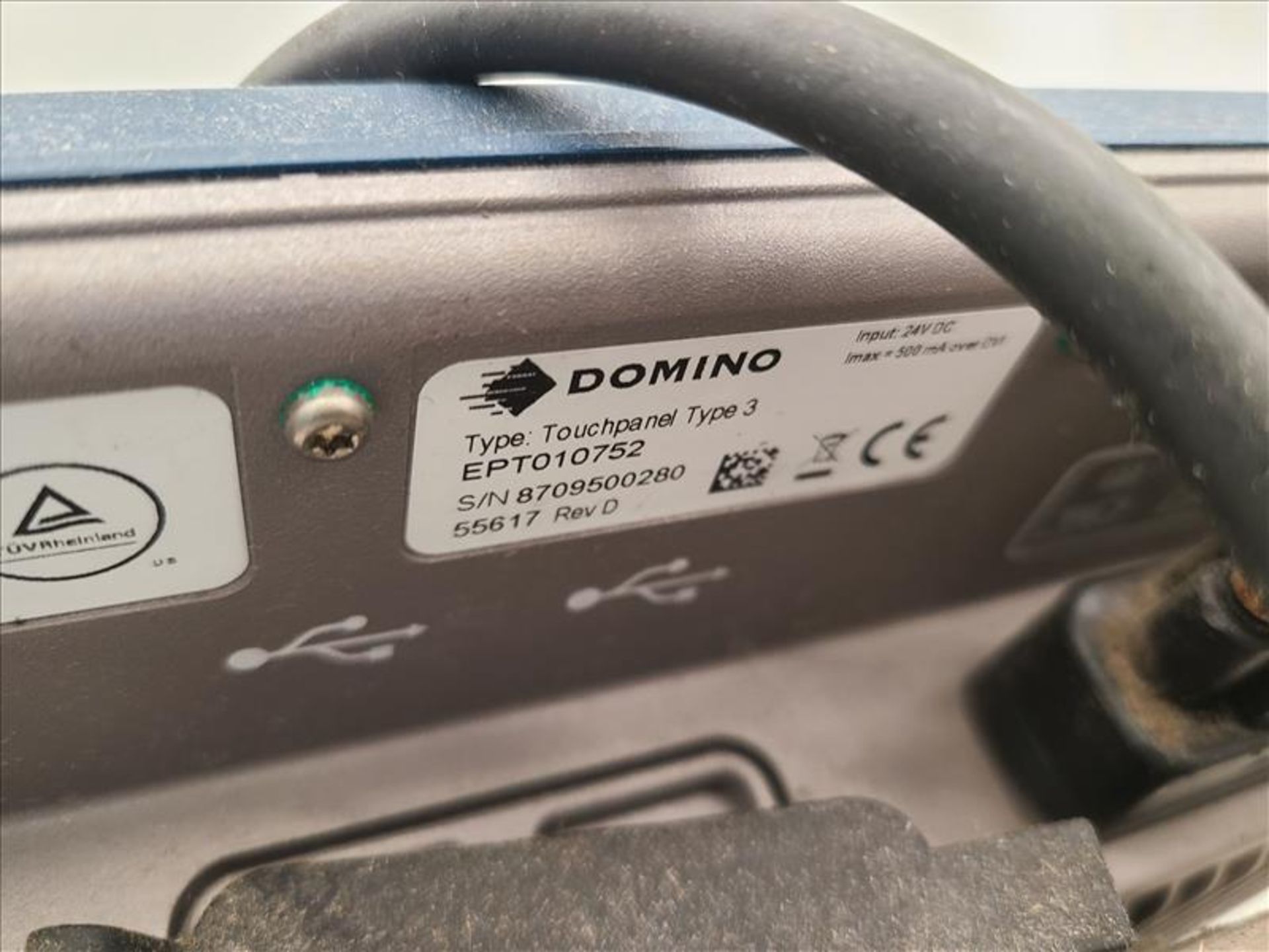 Domino Date Coder, mod. A520i, ser. no. AST000109958, 100-240 volts, 50-60 Hz, w/Domino - Image 5 of 7