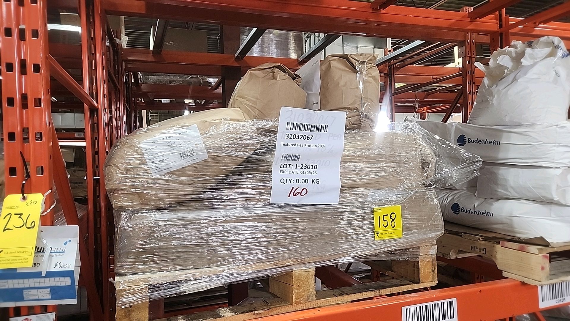 (1 pallet, 9 bags/10 kg ea. = 90 kg) LovinglyMade LMI textured pea protein 70/13 [Loc.Warehouse]