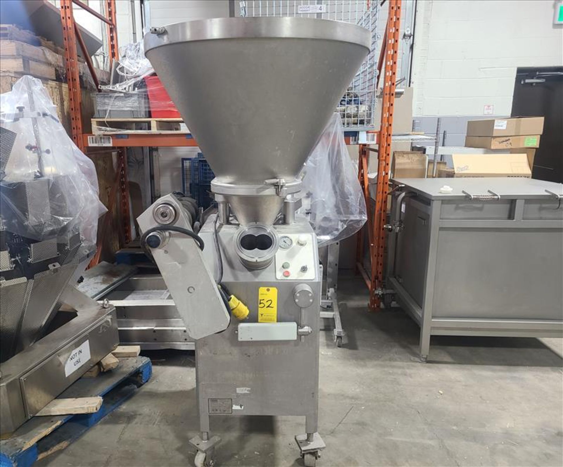 Reiser Vemag Vacuum Filler/ Sausage Stuffer, mod. R500, ser. no. 128 3355, 220-240 volts, 3 phase,