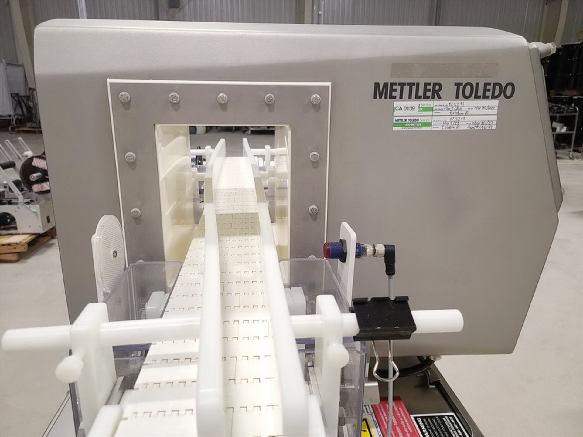Mettler Toledo metal detector mod. SL1500, ser. no. 8419101 (2015), stainless steel, approx. 6 in. x - Image 2 of 3