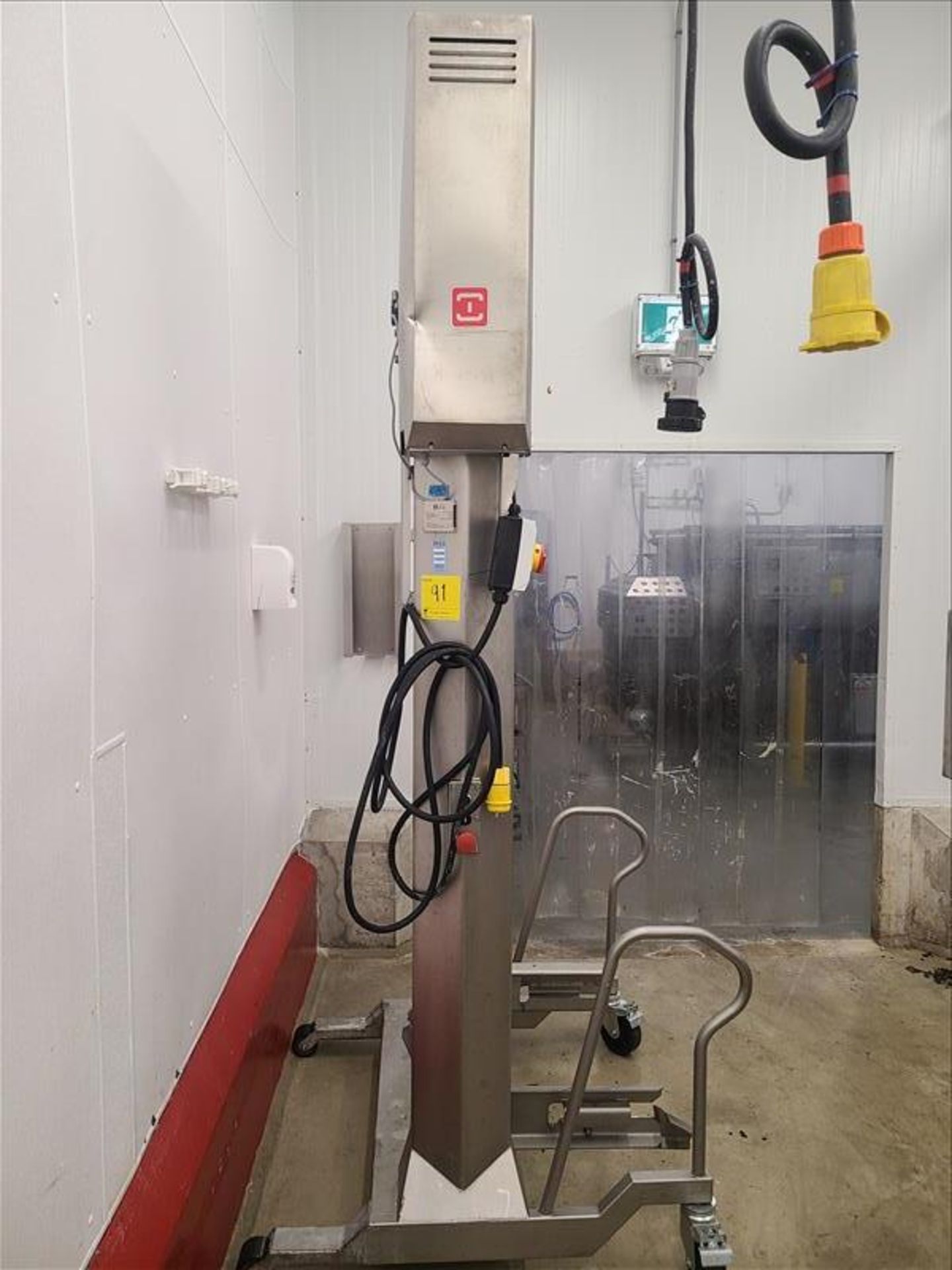 NIMO KG Single Column Lift, mod. SKV 300 C3T-V, ser. no. 12720, 350 kg. max load, 208 volts, 60 - Bild 2 aus 4