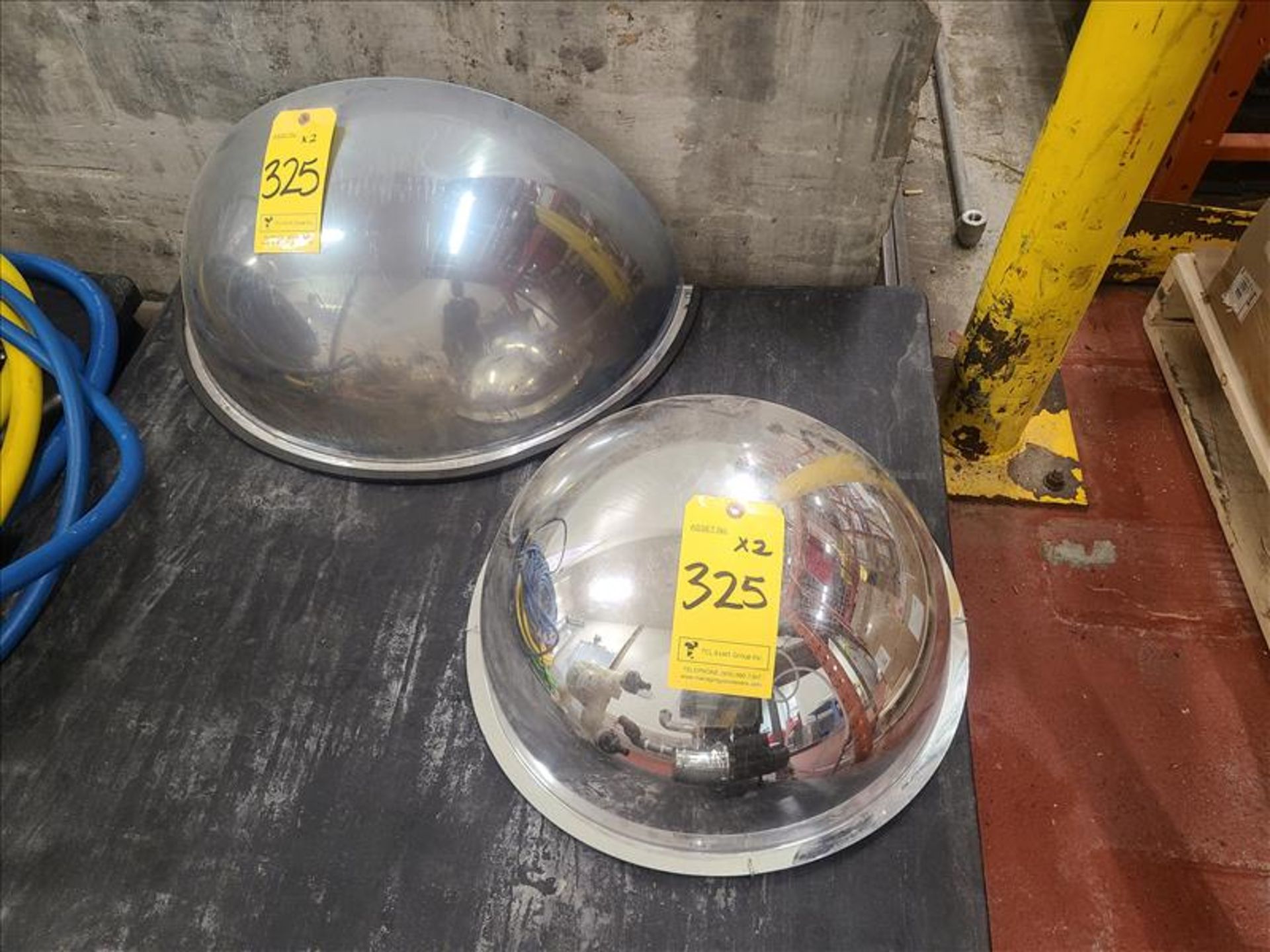 (2) Safety Mirrors [Loc.Outside Extrusion Room]