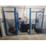 Safety Cage, approx. 142 in. long x 40 in. wide x 96 in. high [Loc.Warehouse]