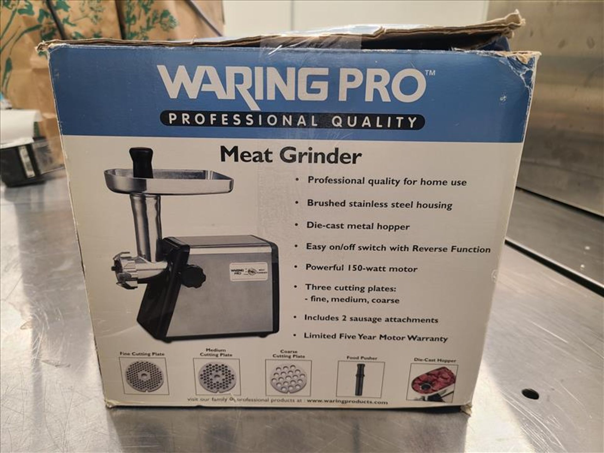Waring Pro Meat Grinder, mod. MG100C, 120 volts, 60 Hz [Loc.Test Kitchen] - Image 5 of 5