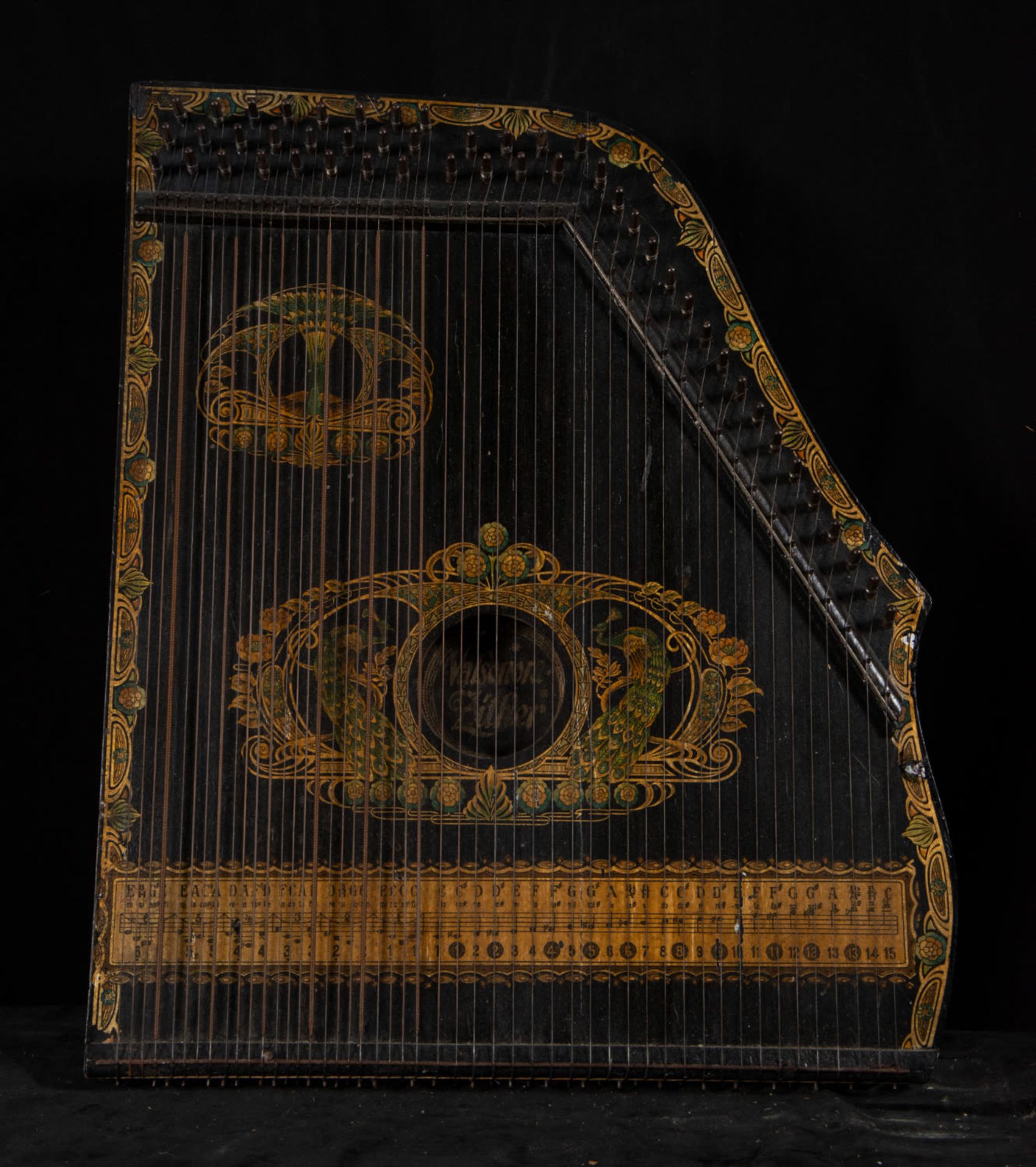 Beautiful 19th century Italian harp