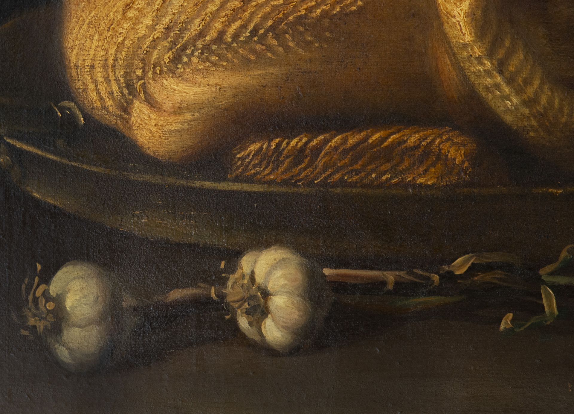 Pair of decorative Italian Lombard still lifes from the 18th century - Image 9 of 9