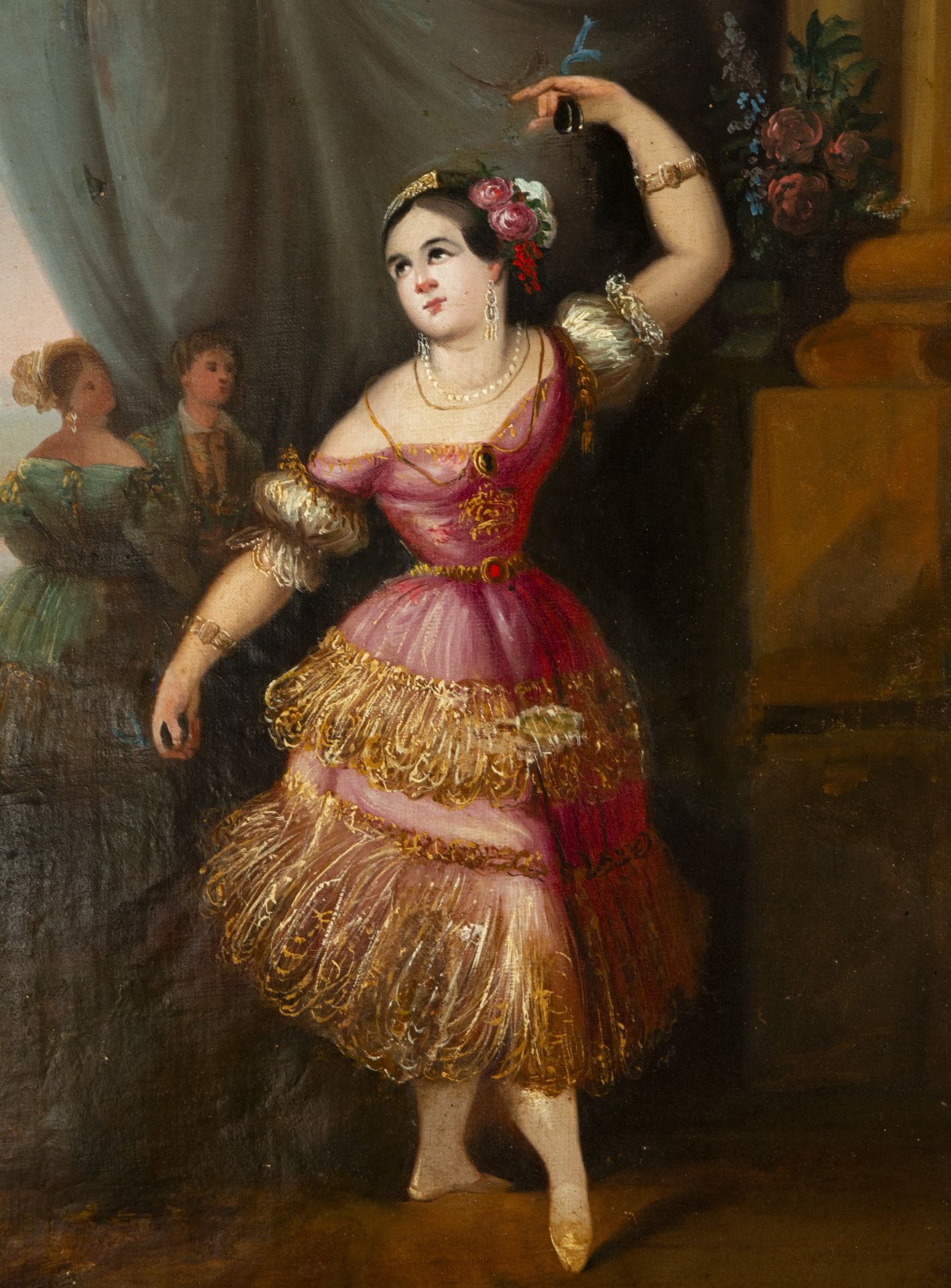 Pair of Dancers at the April Fair, Manuel Rodríguez de Guzmán (Seville, 1818 - Madrid, 1867) 19th ce - Image 7 of 10