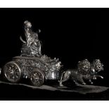 Goddess Cybele in silver, 20th century
