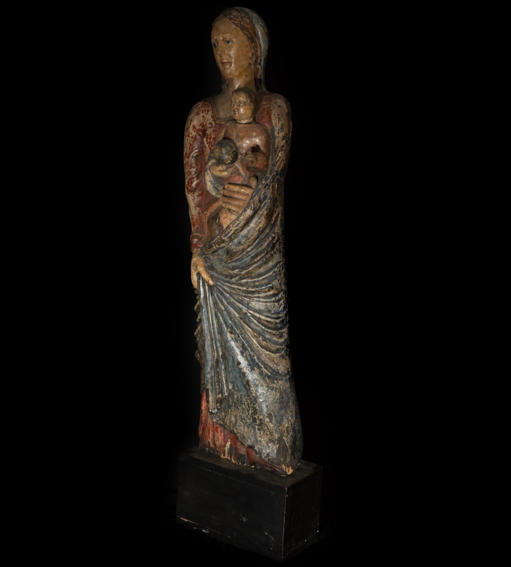 Magnificent 13th century Late Romanesque Virgin from Northern Italy, possibly Lombardy - Image 2 of 4