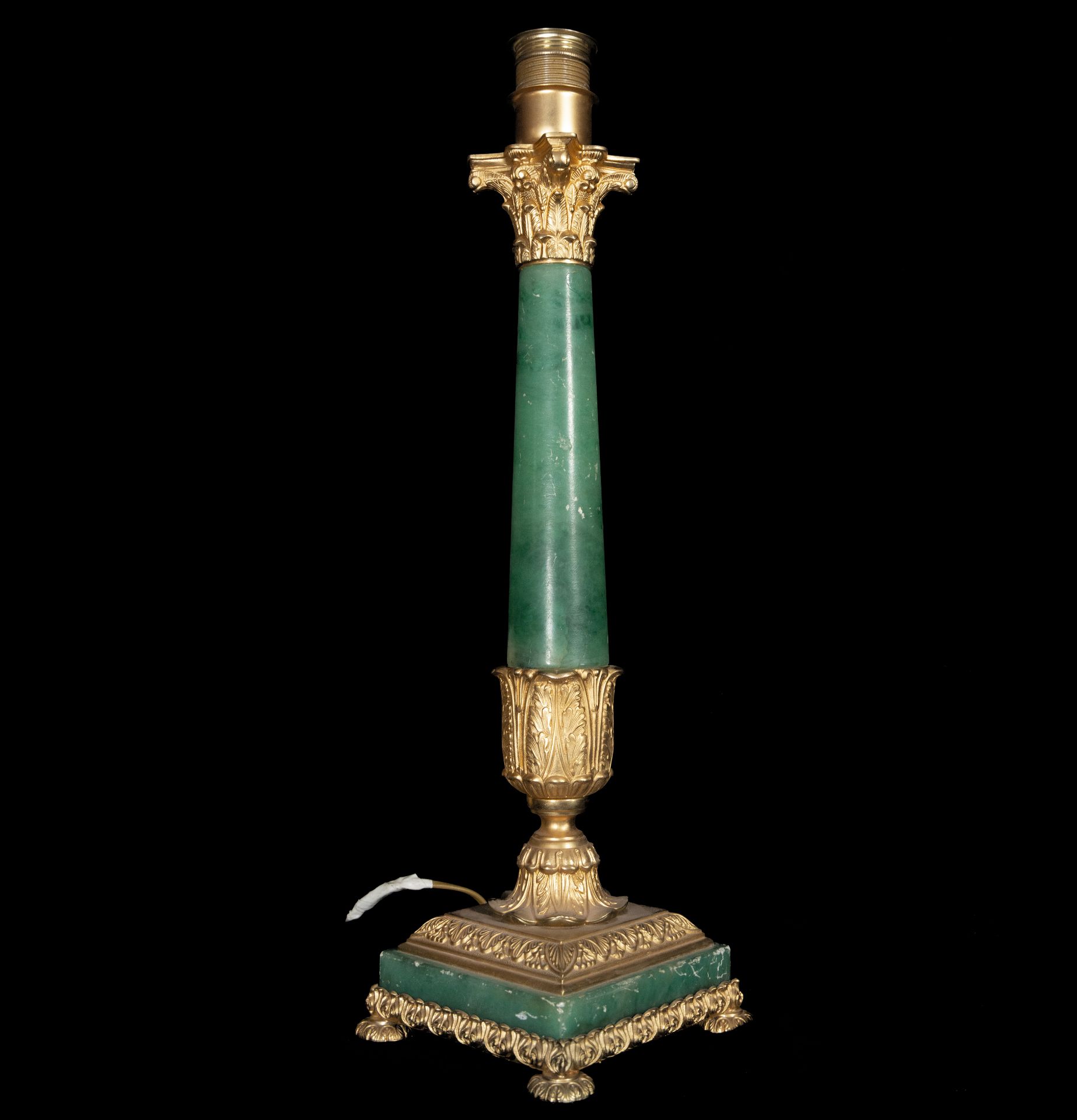 Pair of Empire Lamps in Onyx and mercury-gilded bronze, 19th century - Image 6 of 10