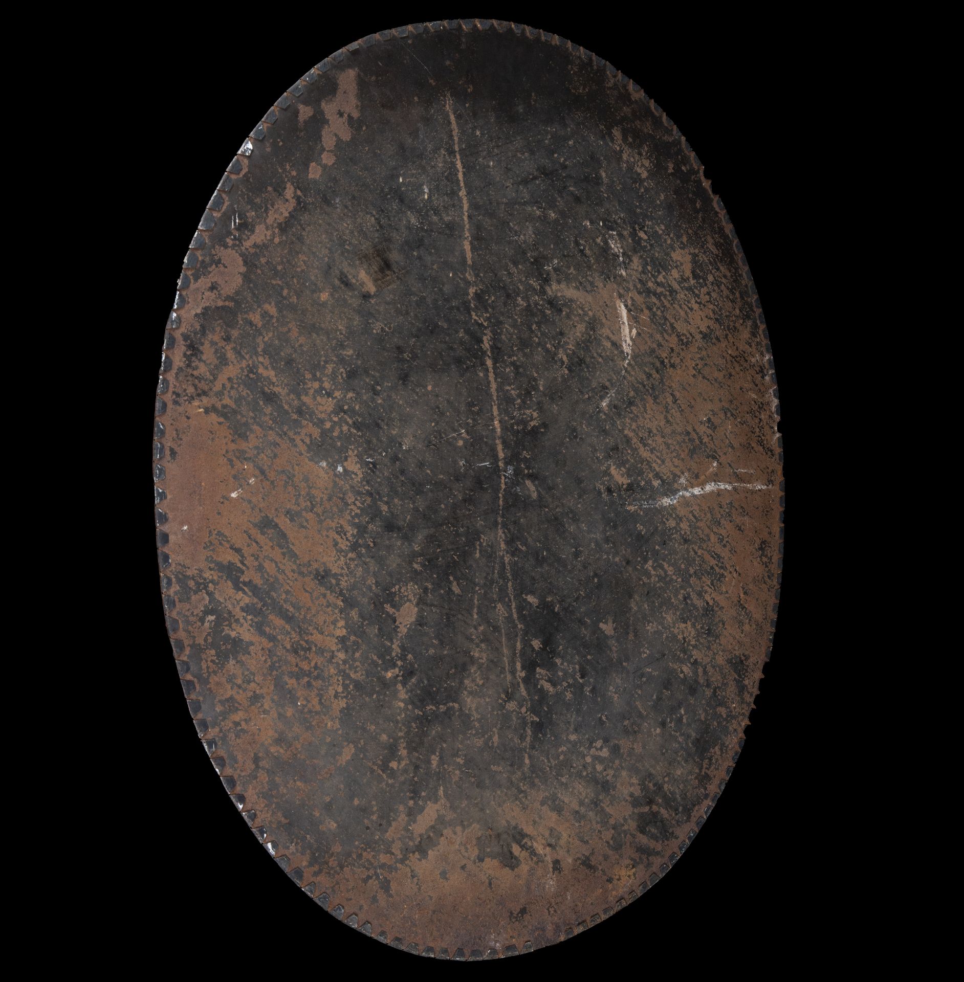19th century embossed copper shield - Image 5 of 5