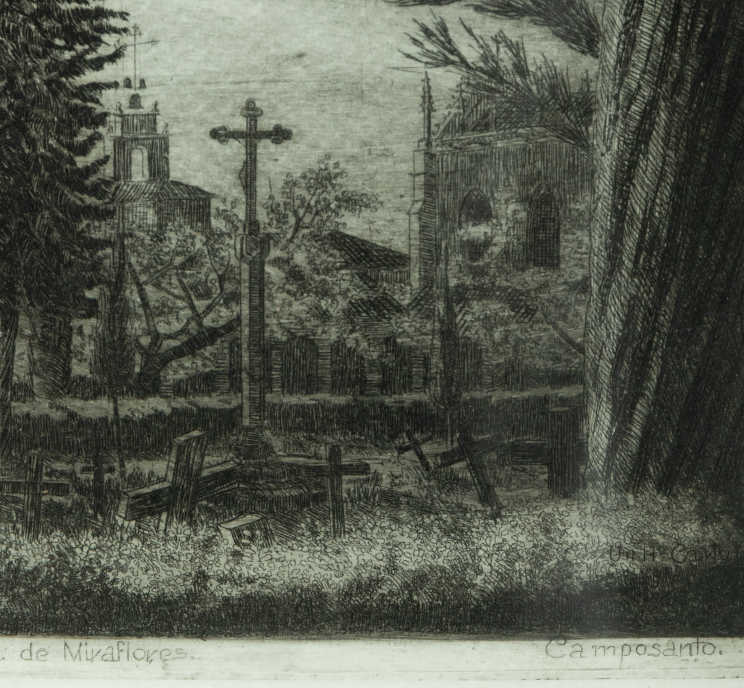Pair of Engravings on paper from the Miraflores Charterhouse, 20th century - Image 3 of 12