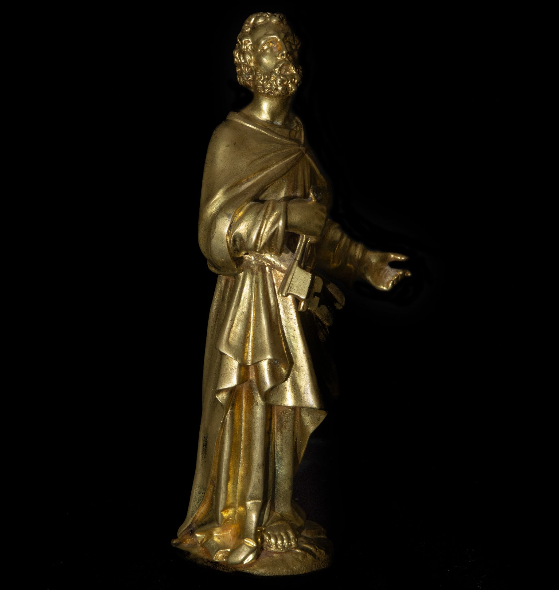 Saint Peter French in gilt bronze, 17th century - Bild 3 aus 4
