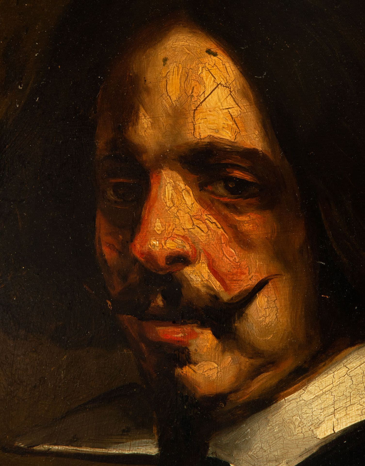 Self-portrait of Velázquez, following models of the 17th century, Spanish school of the 19th century - Image 3 of 6