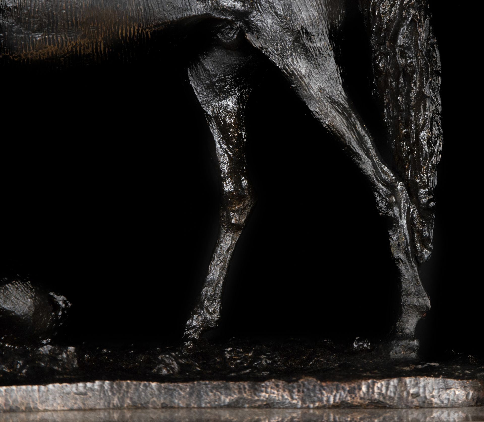 Bronze horse with built-in base, European post-impressionist school of the early 20th century - Image 3 of 5