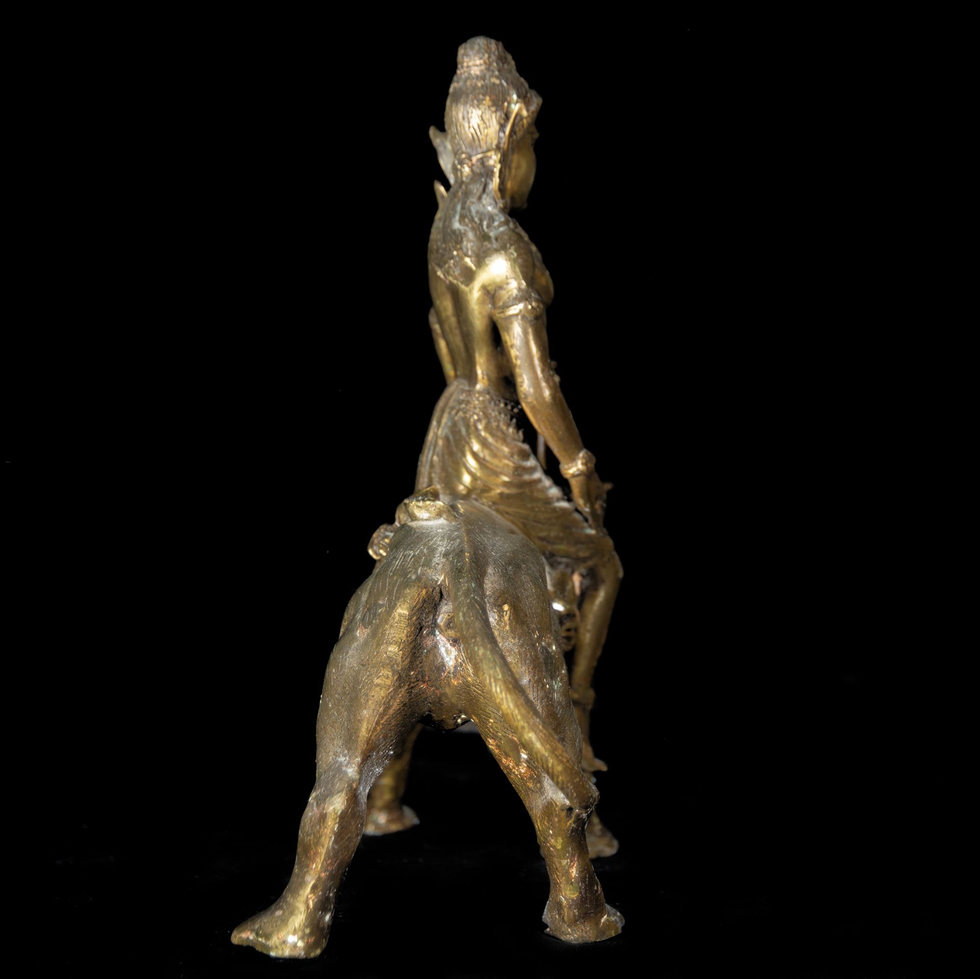 God of Wealth in Indian bronze in 20th century bronze - Image 5 of 5