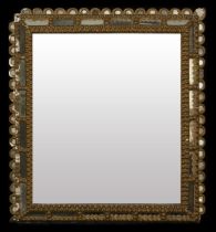 New Spanish colonial style mirror in gilded wood and mirrors, 20th century (late 19th century)