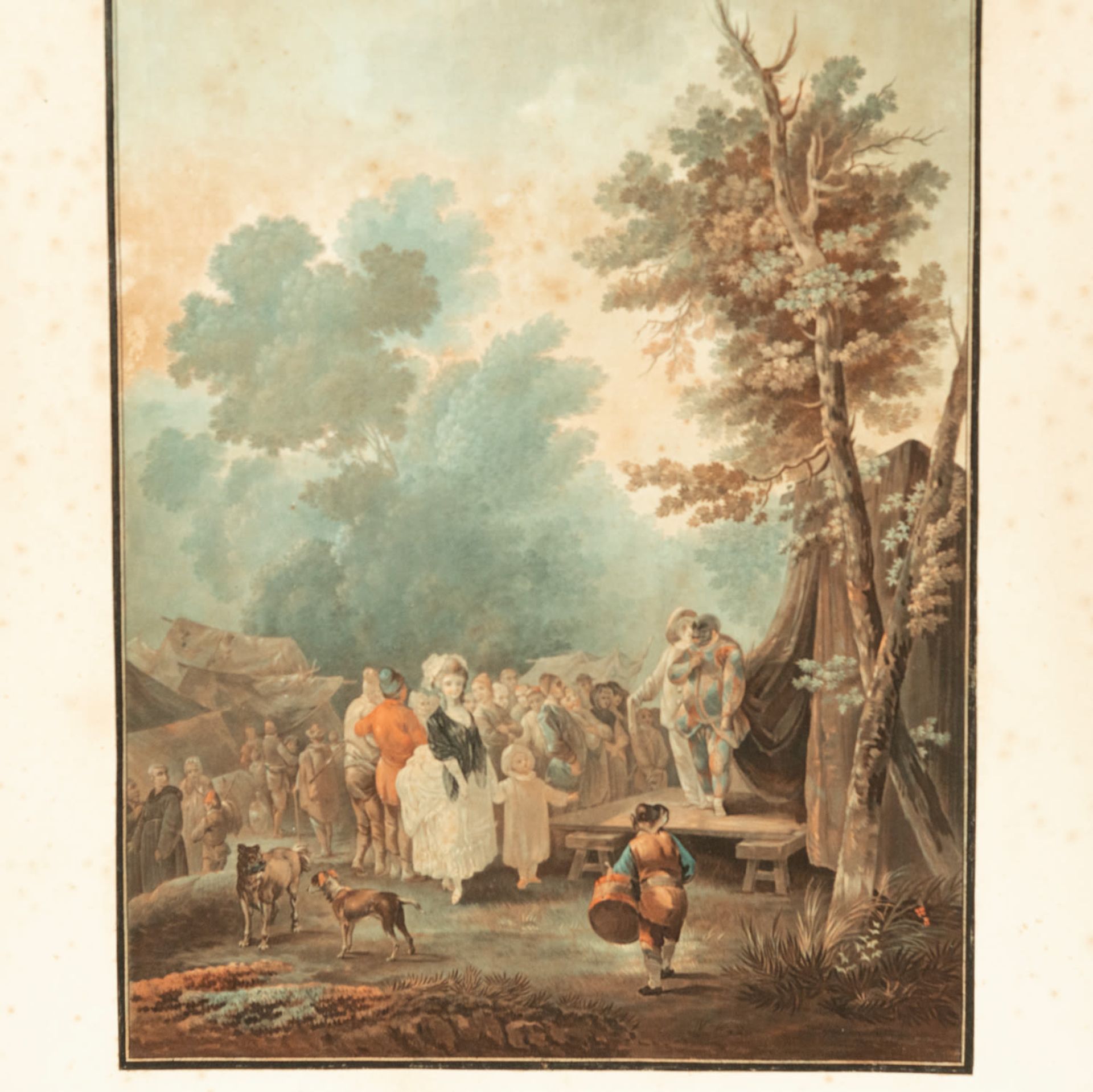 "La Noce de Village et la Foire de Village" Charles Melchior Descourtis (Paris 1753–1820 Paris), 18t - Bild 4 aus 11