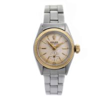 Rolex Oyster Perpetual 6509 vintage steel and gold wristwatch