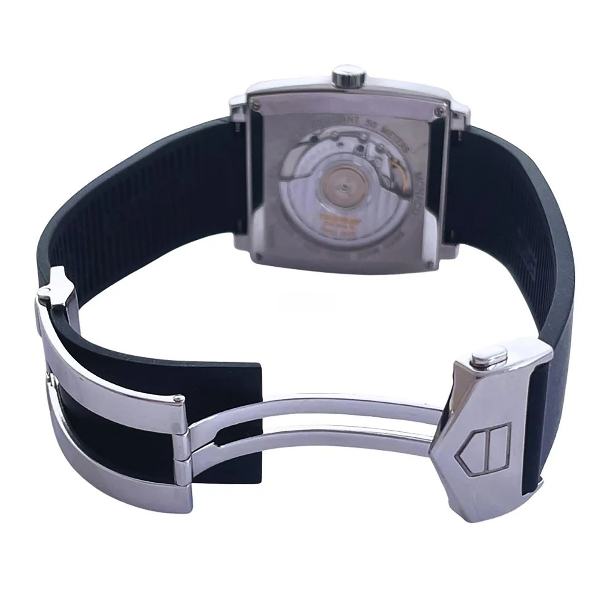 Tag Heuer Monaco Deep Blue model wristwatch in steel, for men, year 2007 - Image 7 of 7