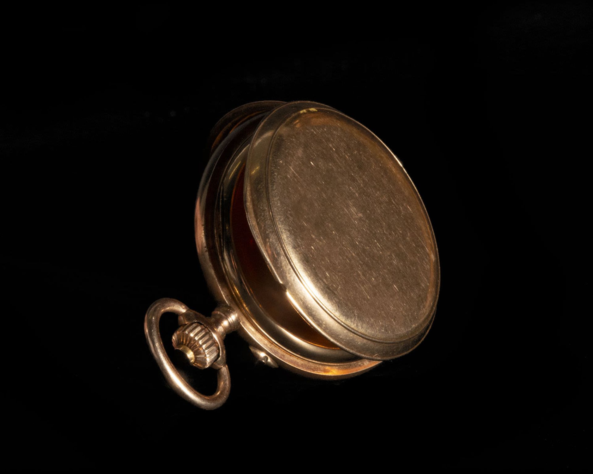 Elegant Paul Buhre/Faber Type pocket watch with 14k gold case from the year 1910-1911, .583 hallmark - Image 2 of 4