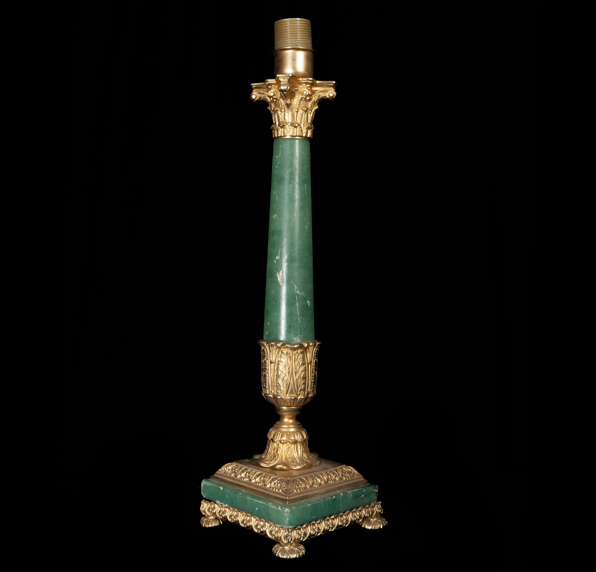 Pair of Empire Lamps in Onyx and mercury-gilded bronze, 19th century - Image 8 of 10