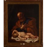 Saint Joseph with the Child, 17th century Roman school
