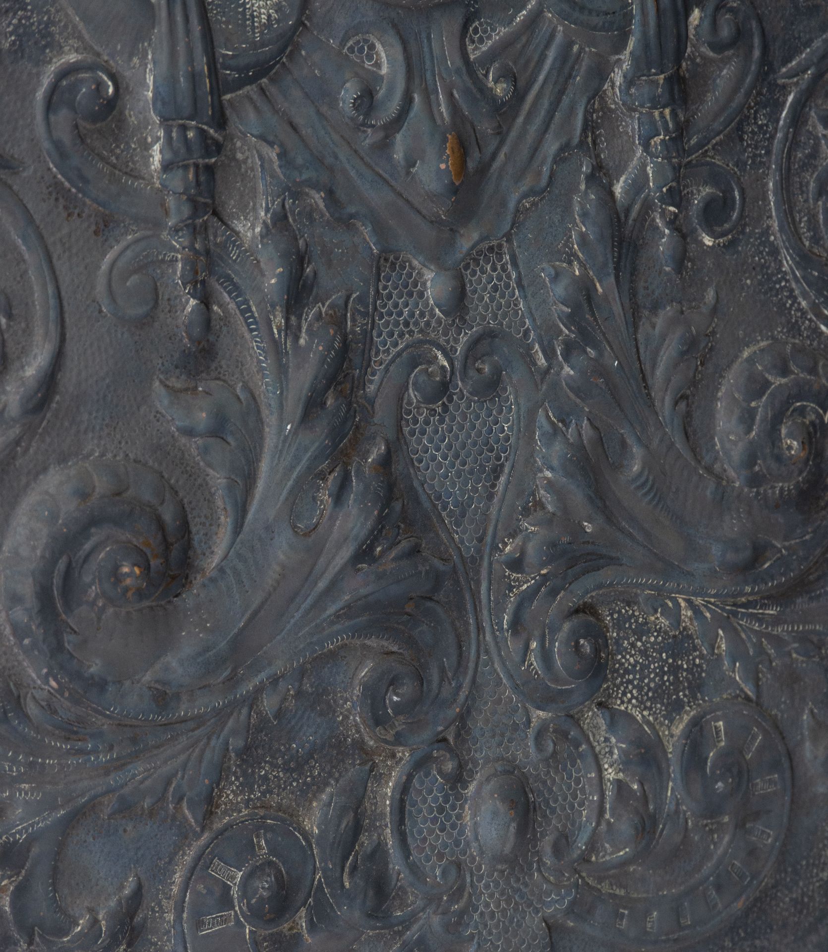 19th century embossed copper shield - Image 3 of 5